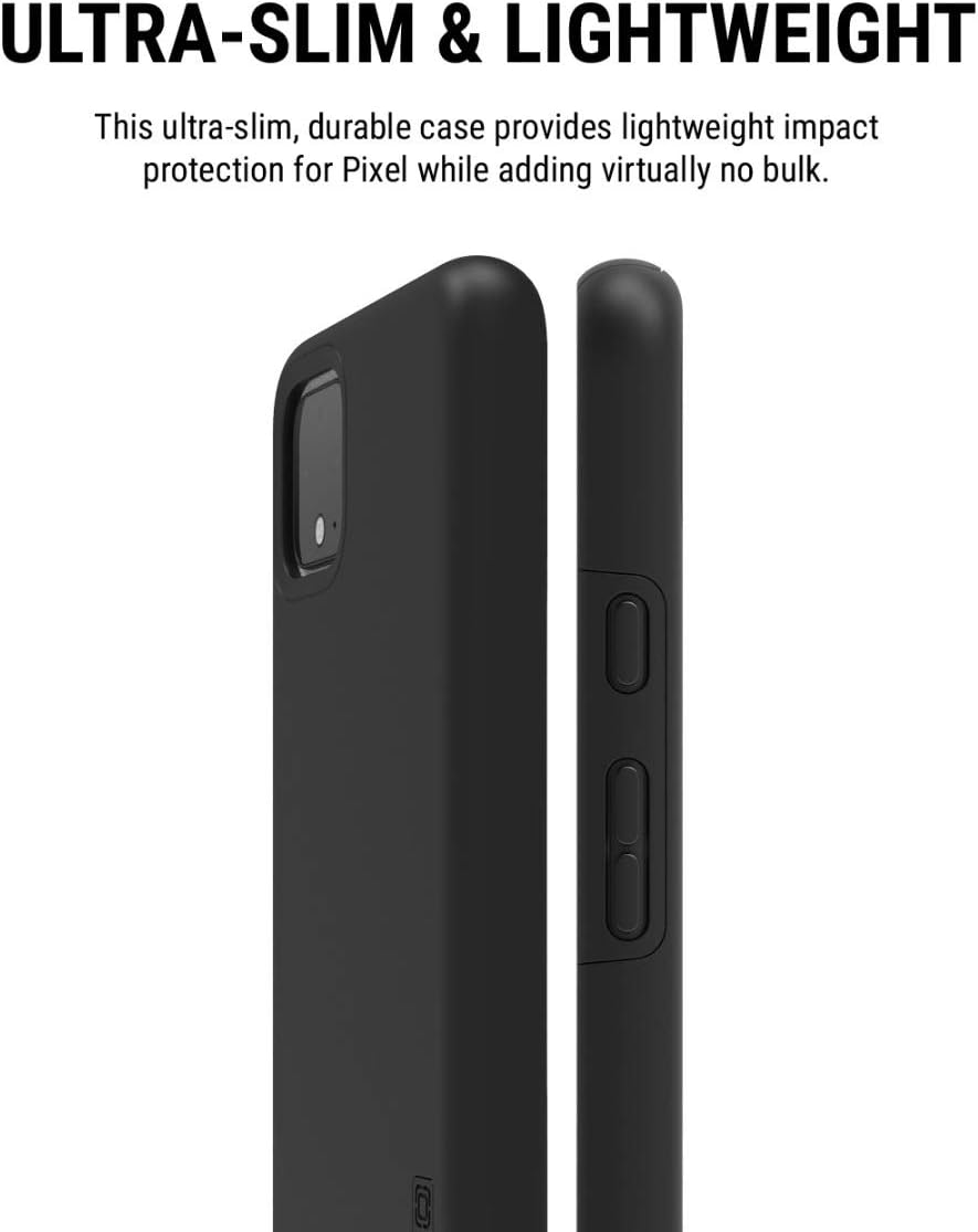 Incipio Dualpro Case for Google Pixel 4 XL - Google Certified Protective Cover (Black) [Extremely Rugged I Shock Absorbing I Soft-Touch Coating I Hybrid] - GG-082-BLK image number 5