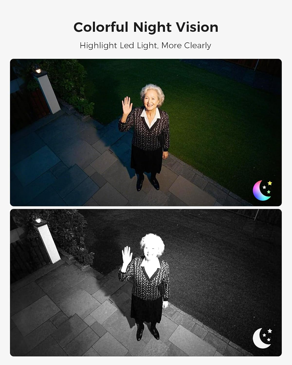 Hiseeu Security Cameras Wireless Outdoor, 4 Cam-Kit, 2.4G, 5G Wifi Pro 400Ft, No Monthly Fee, Solar-Powered, Home Security Cameras System with PIR/AI Detection, 2K Color Night Vision (4 Cam-Kit) image number 3