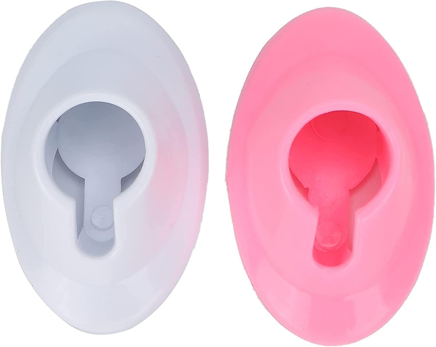 2Pcs Soft Rubber Nail Polish Bottle Holder, Durable Anti-Spill Stand for Secure Storage and Organized Salon or Home Use - 2-Piece Set, Mecus