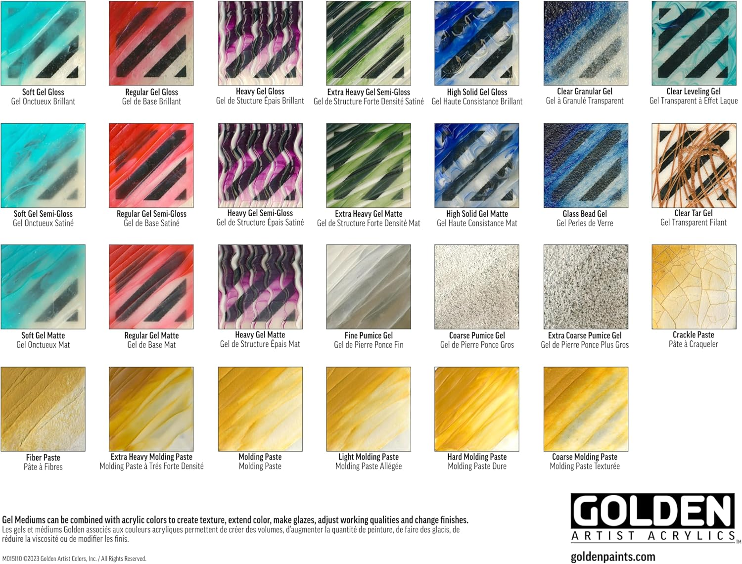 Golden Regular Matte Gel Medium-8 Ounce image number 3