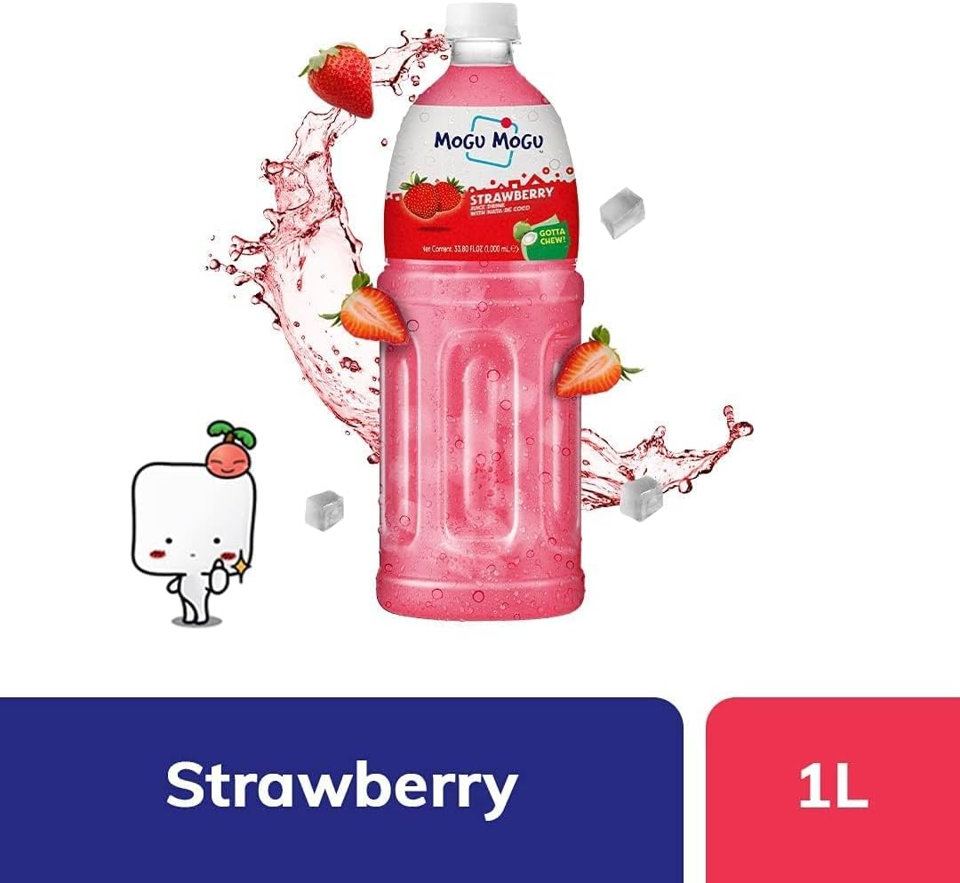 Mogu Mogu Strawberry Drink 1000 Ml image number 5