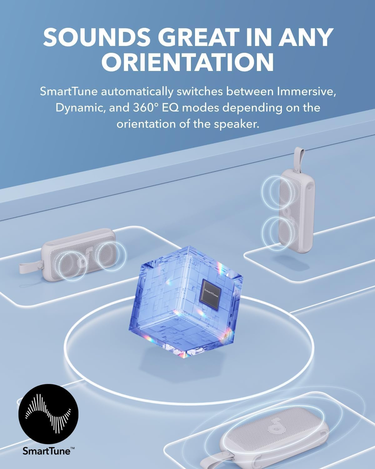 Soundcore Motion 300 Wireless Hi-Res Portable Speaker with Bassup, Bluetooth Speaker with Smarttune Technology, 30W Stereo Sound, 13H Playback, and IPX7 Waterproof, for Outdoor Travel, Backyard(Green) image number 6