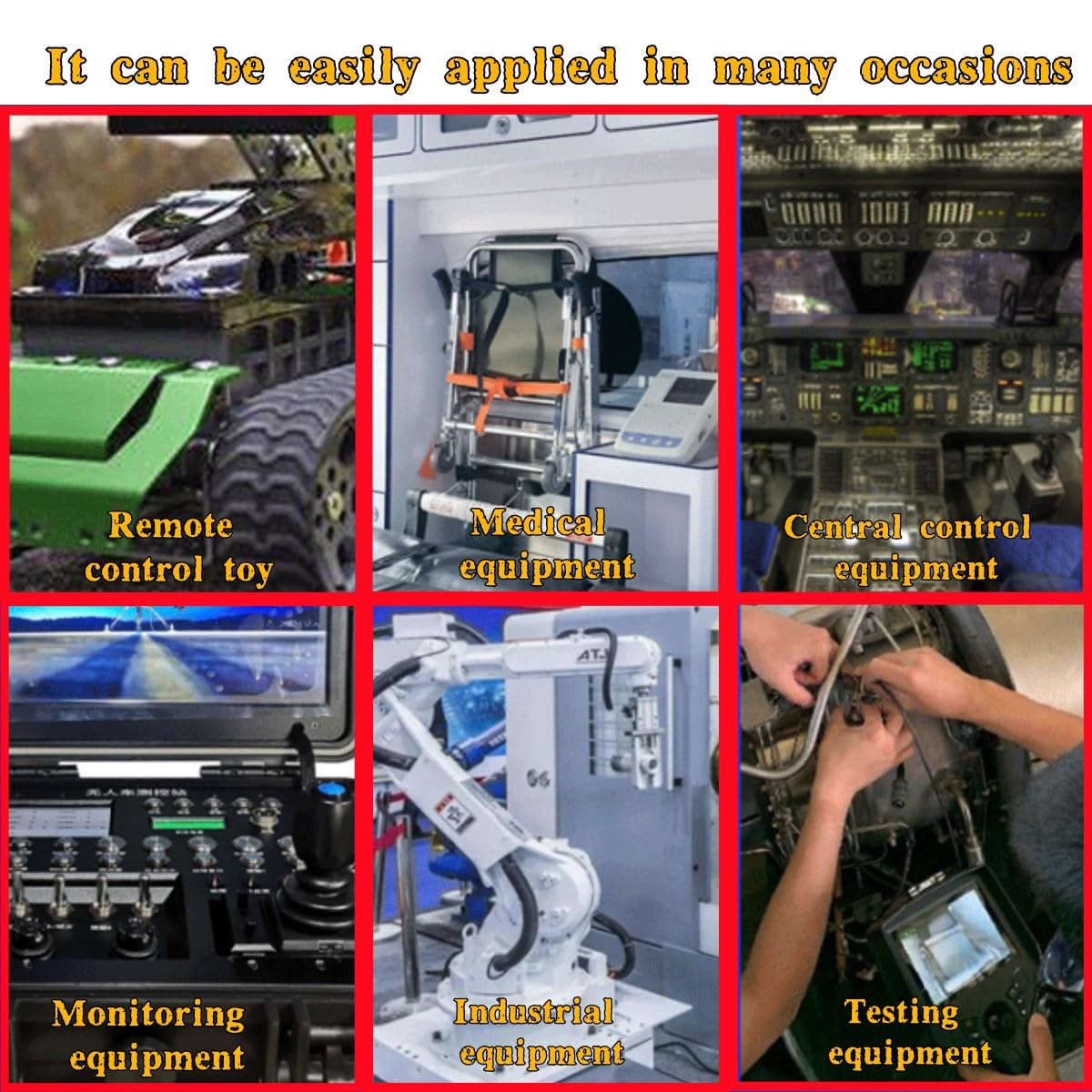 10-Piece 12V Circular Joystick Switch, 12-Volt DC Mini Circular Toggle Switch, 2-Pin SPST On/Off Toggle Switch, with 15CM Wire, Suitable for Automobiles, Ships and Recreational Vehicles image number 2