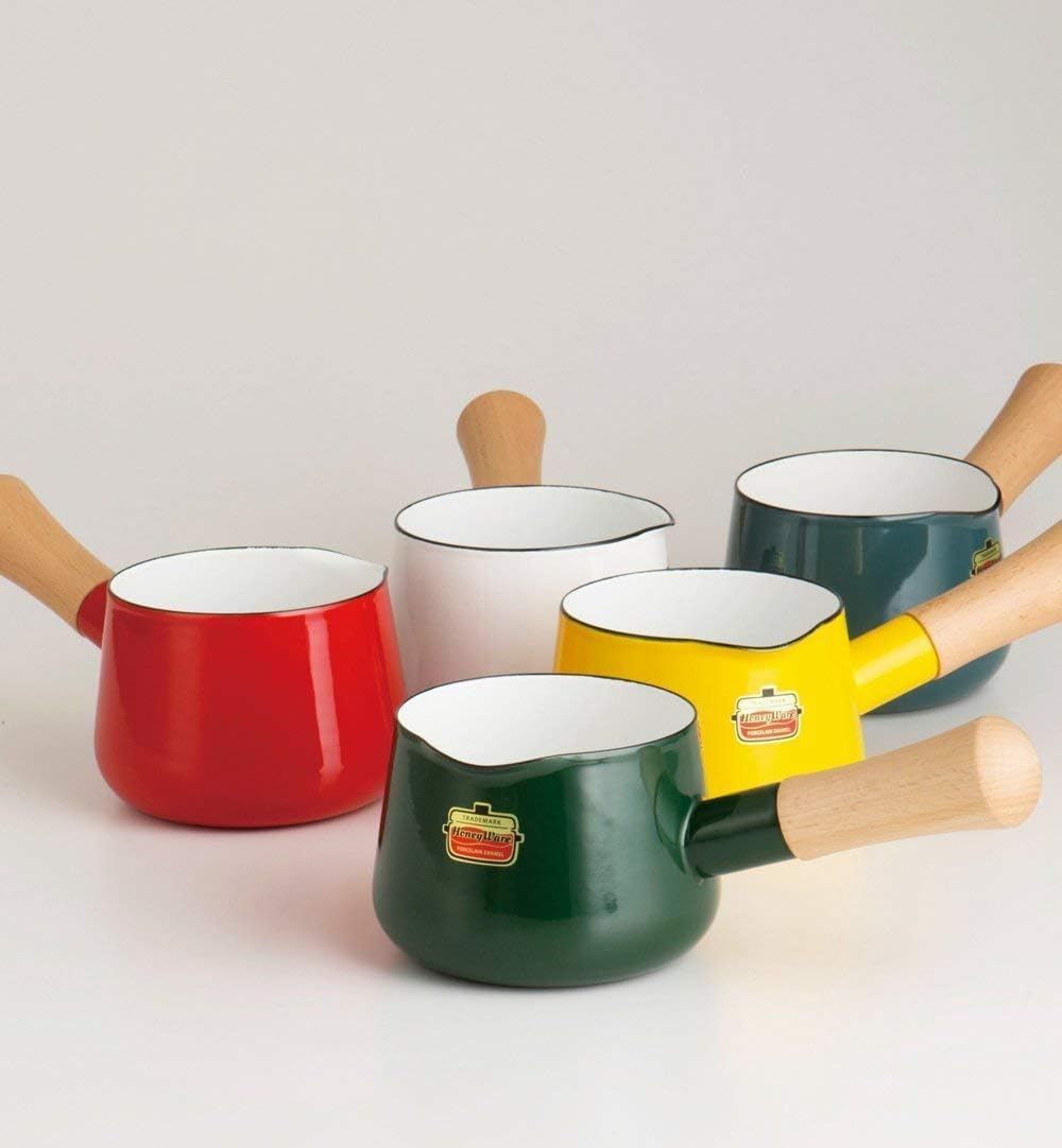 Fuji Hollow Painted Milk Pan, Smoke Blue, 4.7 Inches (12 Cm), Solid SD-12M SB