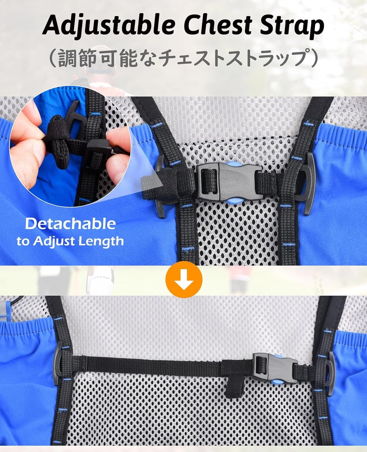 TRIWONDER 2.5L Ultraleicht Trinkrucksack, Laufrucksack F&uuml;r Marathon, Trail Running, Cycling image number 2