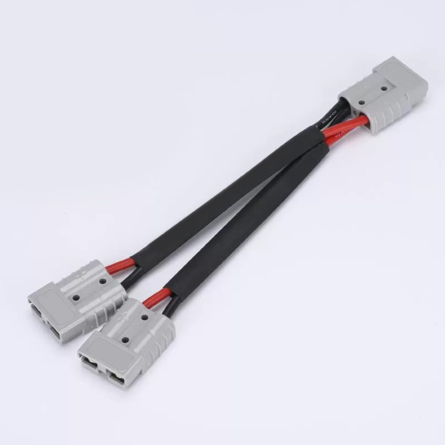 50 Amp Anderson Double Y Splitter Cable, 1 to 2 Anderson Plug Connector Double Y Adapter, 10 AWG 6Mm Battery Cable for Car, RV, Truck, Trailer, Winch, Forklift, Solar & Wind Systems (1 Pcs) image number 3