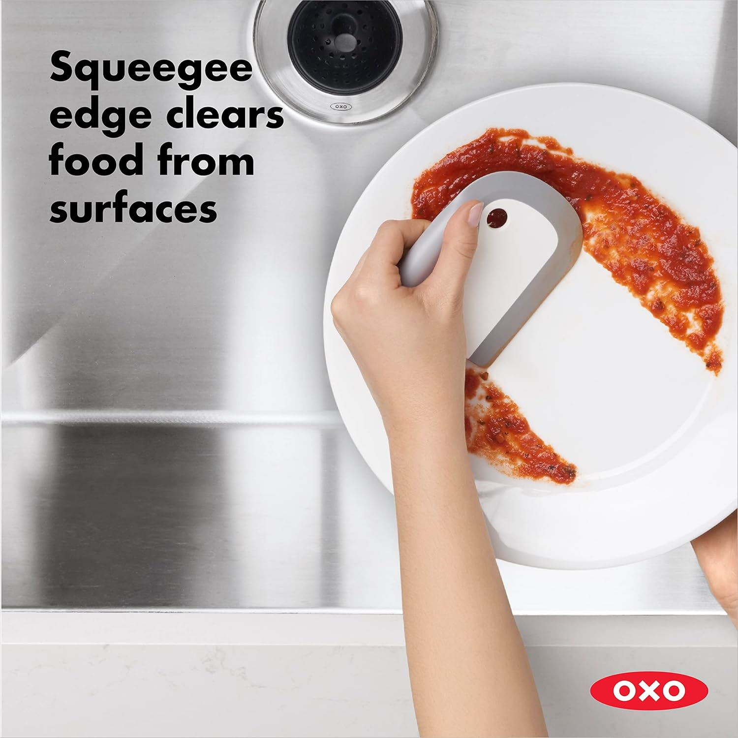 OXO 12237300 Good Grips Dish Squeegee Multicolor image number 2