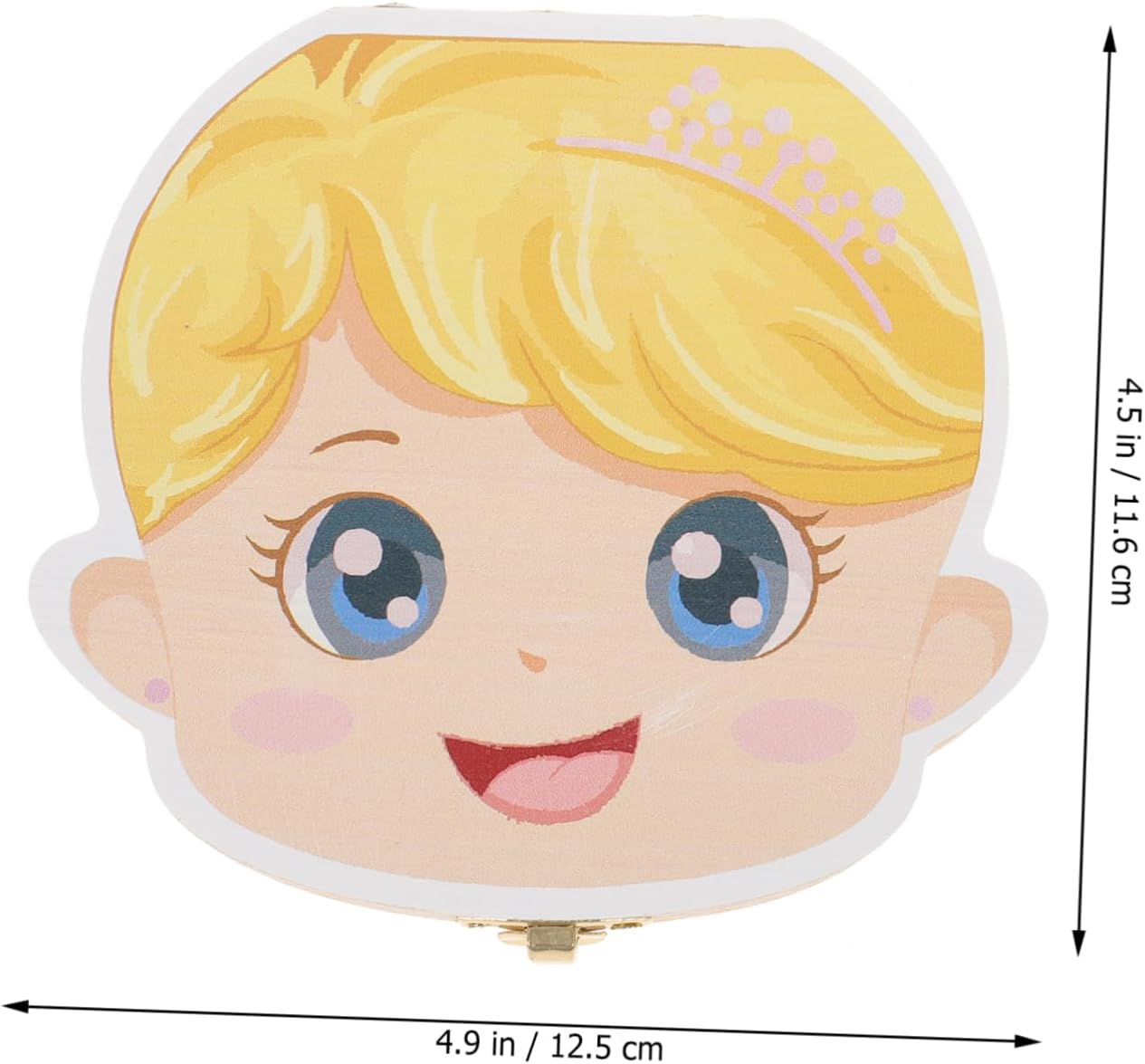 Iplusmile Deciduous Tooth Box for Boys and Girls First Tooth Storage Case Wooden Keepsake Organizer Newborn image number 4