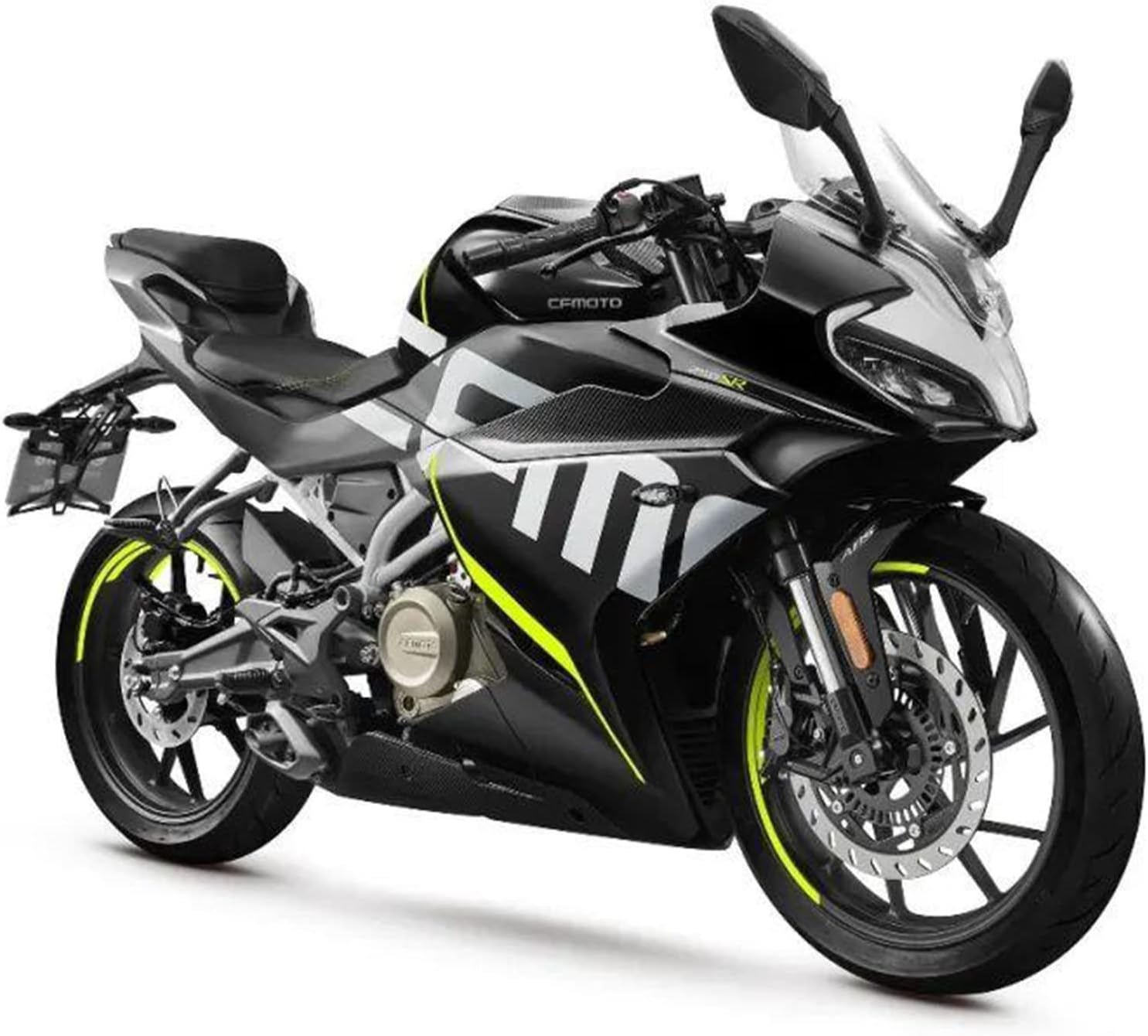 Mokuo Motorcycle Rearview Mirrors Fit for CFMOTO 300SS,CF250SR 300SR Right&Left OEM Parts Number 7010-03-000007-H08-L/7010-03-000007-H08-R image number 1