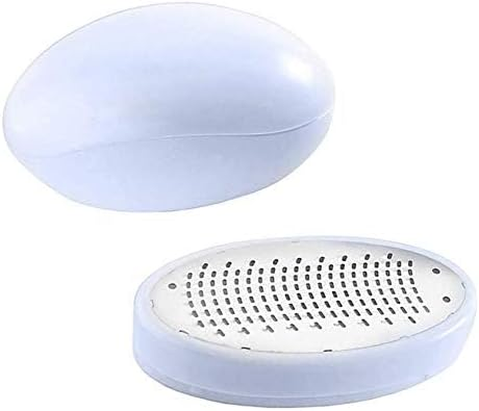 Pack of 2 Foot File Callus Remover, Professional Foot Care Pedicure Tool Stainless Steel Pedicure Care Oval Egg Shape
