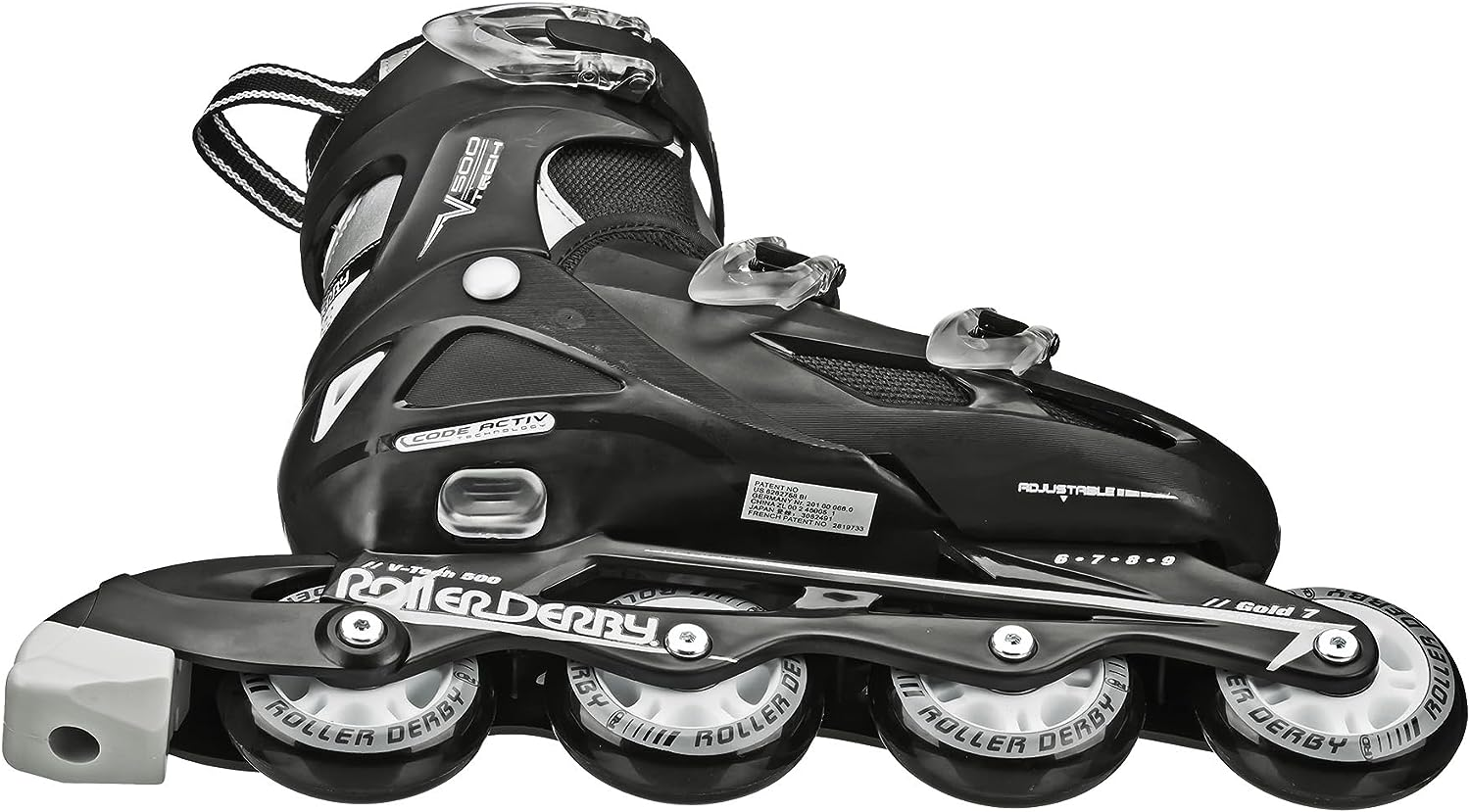 Roller Derby Vtech/Cobra Inline Skates with Adjustable Sizing for Kids, Teens, and Adults image number 5