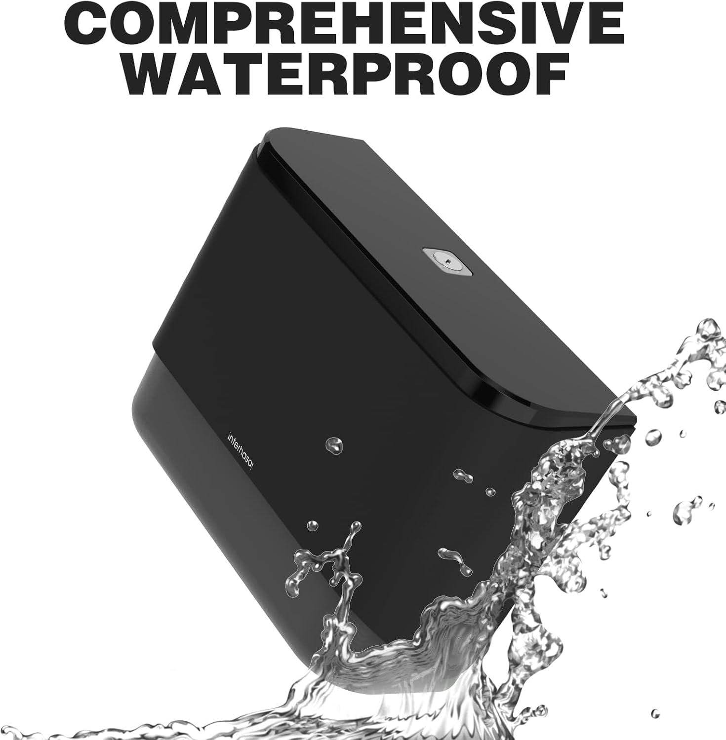 Interhasa! Paper Towel Dispenser Wall Mounted Commercial Hand Paper Towel Holder Multifold/Trifold/C Fold for Kitchen Bathroom, ABS, Black, 275 * 95 * 205 Mm, 0.53 Kg image number 5