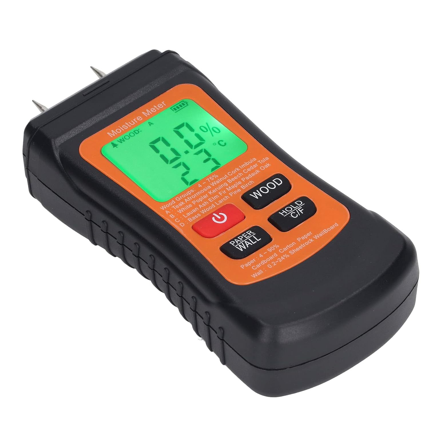 Fdit Wood Meter Carton Display Tester Building Materials Industry Tester Wall Industrial LCD Digital Display Pin Type Double for Holder Display Humidity image number 6