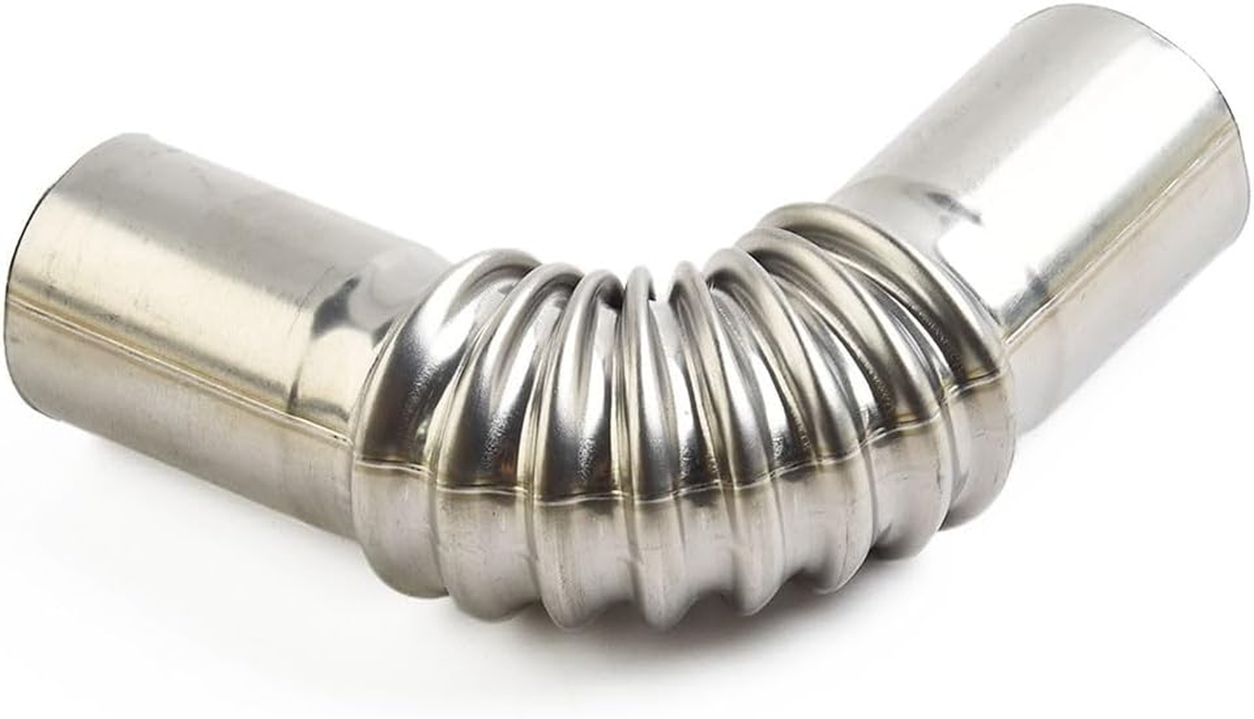 Silver Diesel Heater Exhaust Pipe,Stainless Steel 24Mm Air Diesel Parking Heater,Exhaust Pipe Connectorfor Webasto Eberspacher Diesel Boat Heater 13Cm Exhaust Pipes and Tips,Exhaust and Emission image number 1