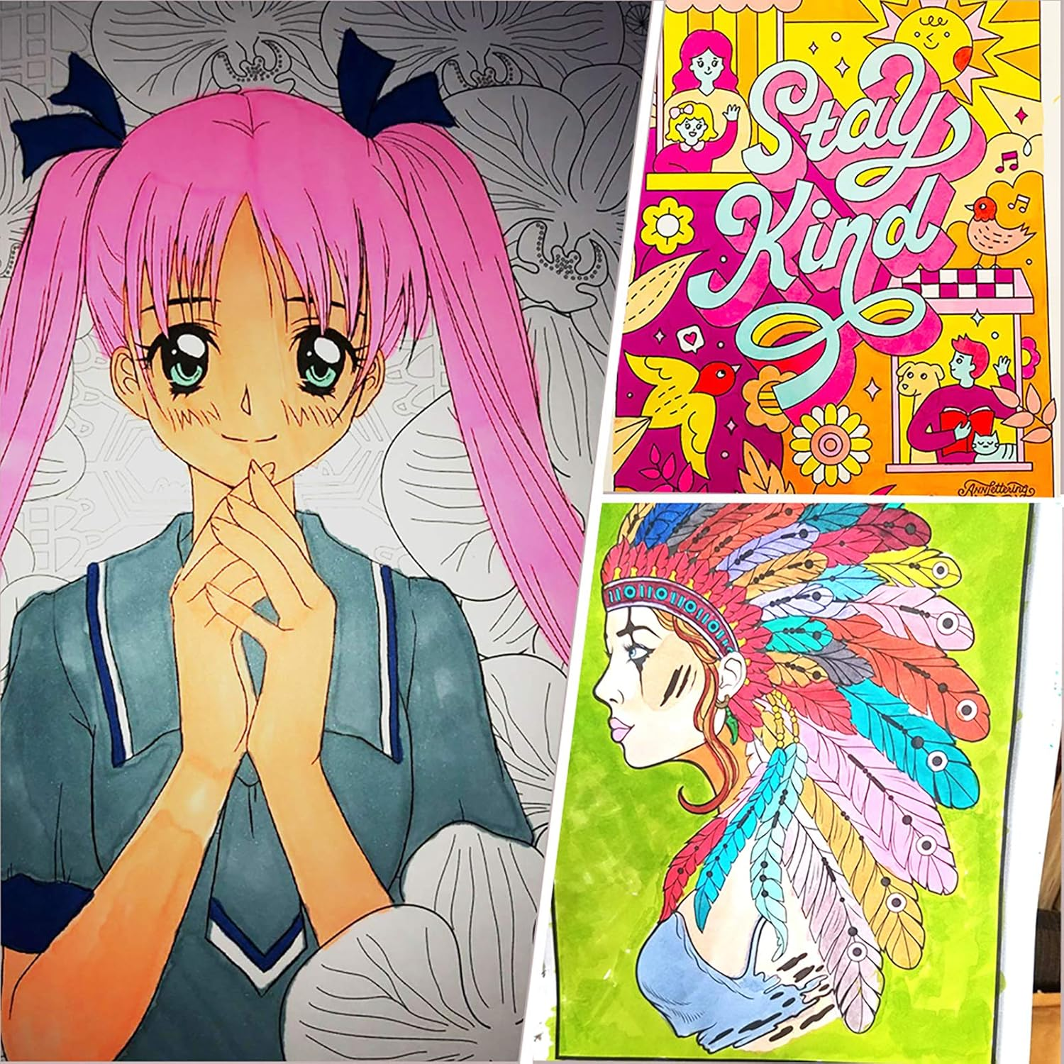 80 Colors Alcohol Markers Set, Alchilalart Artist Alcohol Markers, Animation Art Sketching Markers for Adult Kids