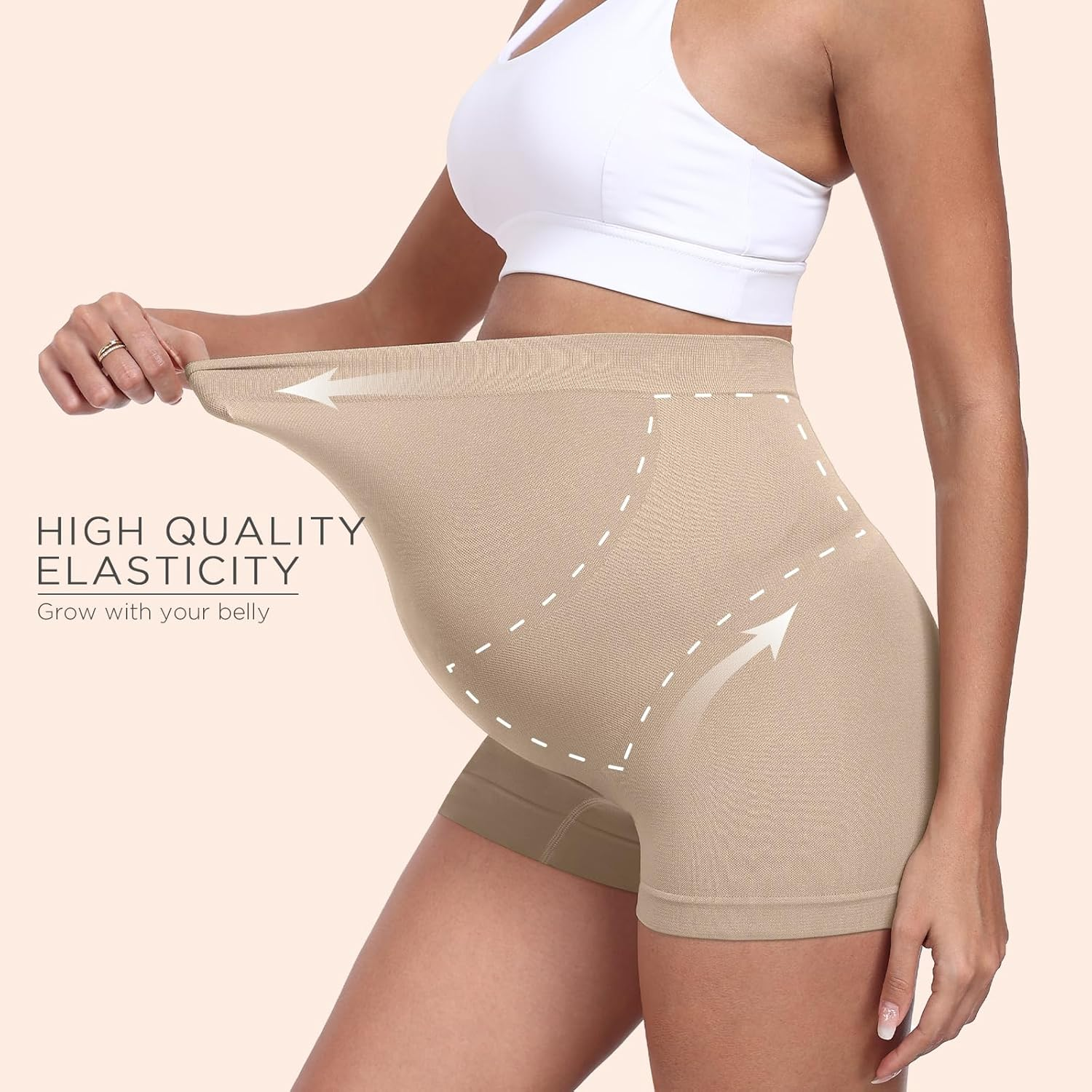 Seamless Maternity Shapewear, Belly Support Pregnancy Underwear for Maternity Photography and Baby Shower Dresses image number 1
