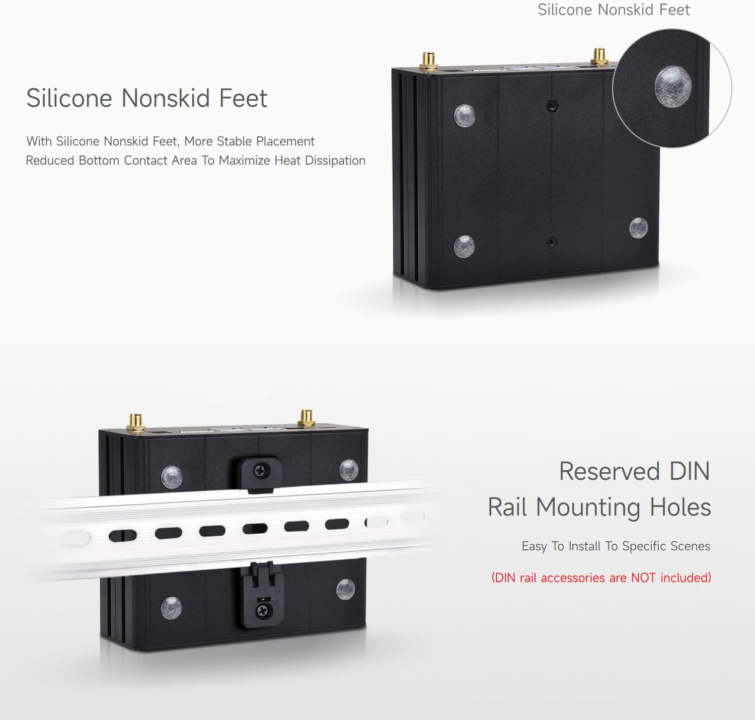 Waveshare Aluminum Alloy Case for Jetson Orin/Orin Nano Super, with Camera Holder, Mini-Computer Case, Compatible with Jetson Orin Nano Super Developer Kit/Orin Nano and Jetson Orin NX Kits image number 1