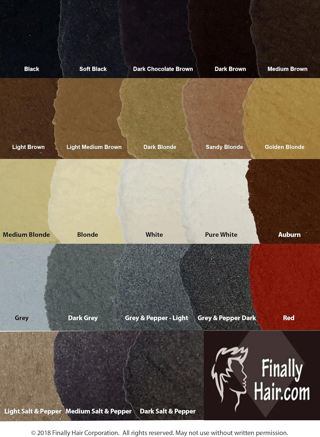 Finally Hair Fibers Refill Bag - 56 Grams of Premium Hair Loss Concealer in a Refill Bag (Auburn) image number 3