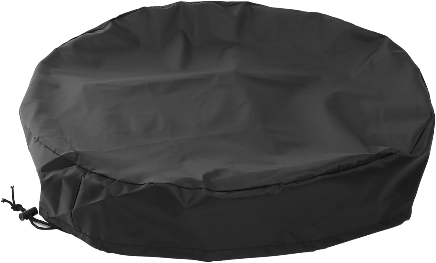Oxford Cloth Cover with Drawstring, Waterproof Outdoor Rain Bucket Cover for Garden Water Tank, 210D Black Dustproof Seal Lid Protector 65X10Cm Random Color