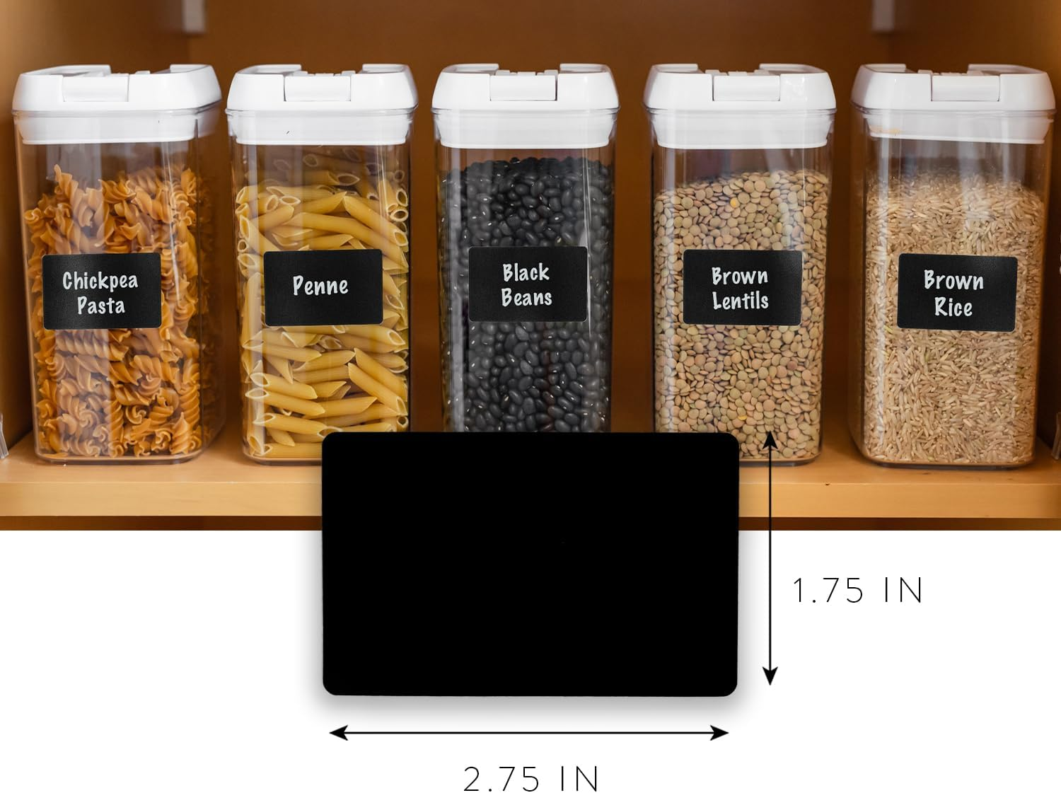 200 Chalkboard Labels for Jars, Chalkboard Stickers Chalk Label for Containers, Pantry Label for Storage Bins, Labels for Organizing, Glass Bottles, Removable Bin Stickers image number 5