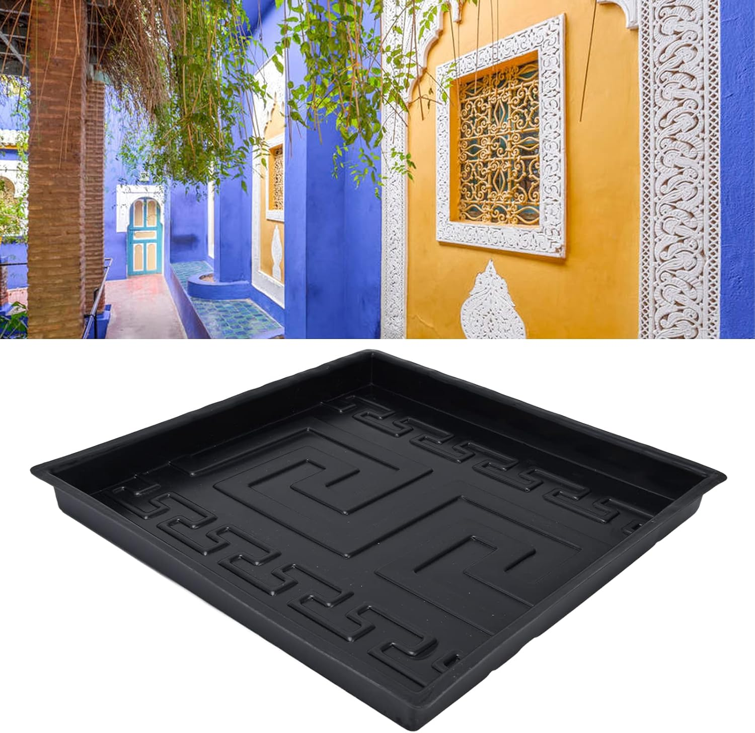 Garden Paving, ABS Floor Path Maker Concrete Paver Stepping Stone Mould Reusable DIY Path Walk Maker for Patio Backyard Garden 12.9 X 12.9 X 1.0In image number 5