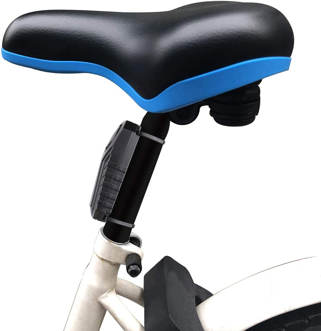 Mengshen Wireless Motorcycle Bicycle Alarm, Security Anti-Theft Alarm with Remote Control, IP55 Waterproof, 113 Db Super Loud (Black)