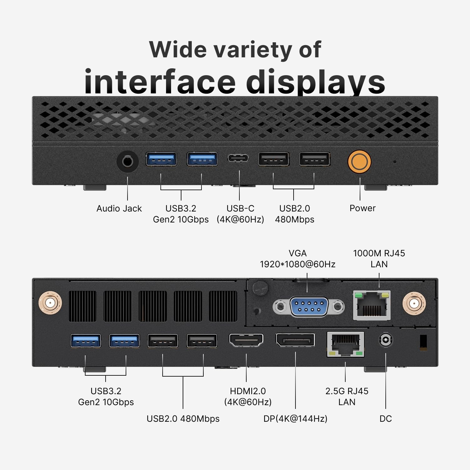 MINI PC ORIGIMAIGIC A2 13900HK Intel Core I9 13900Hk(Turbo 5.4Ghz) 32GB DDR5 1TB SSD Nvme Mini Computers Workstation Quad 8K Display, 8XUSB Ports/Com/Hdmi/Dp 2.5G LAN Wifi6 & BT 5.2 Office Business image number 2