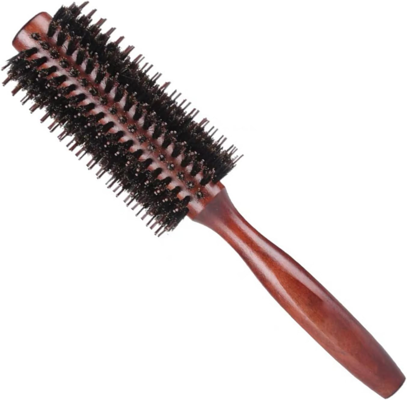 Round Brush for Blow-Drying, Styling Brush with Nylon Bristles, Hair Brush for Short to Medium Hair, Straightening, Curling, Adding Hair Volume and Shine (Large)