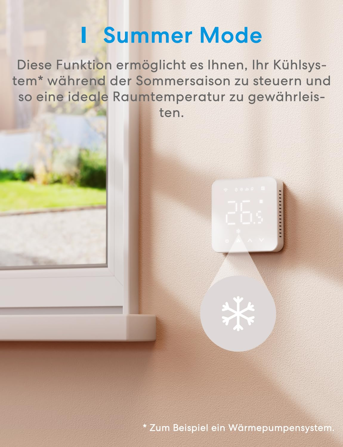 Smart Thermostat Boiler WLAN Heating Thermostat Digital Wifi Room Thermostat Intelligent Wall Thermostat Underfloor Heating Thermostat for Homekit, Siri, Google, Alexa Voice Failure, Remote Control, LED image number 5