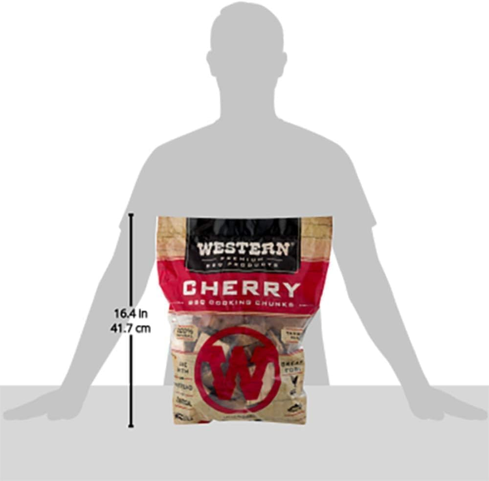 Western Cherry BBQ Cooking Wood Chunks, 549 Cubic Inches image number 5