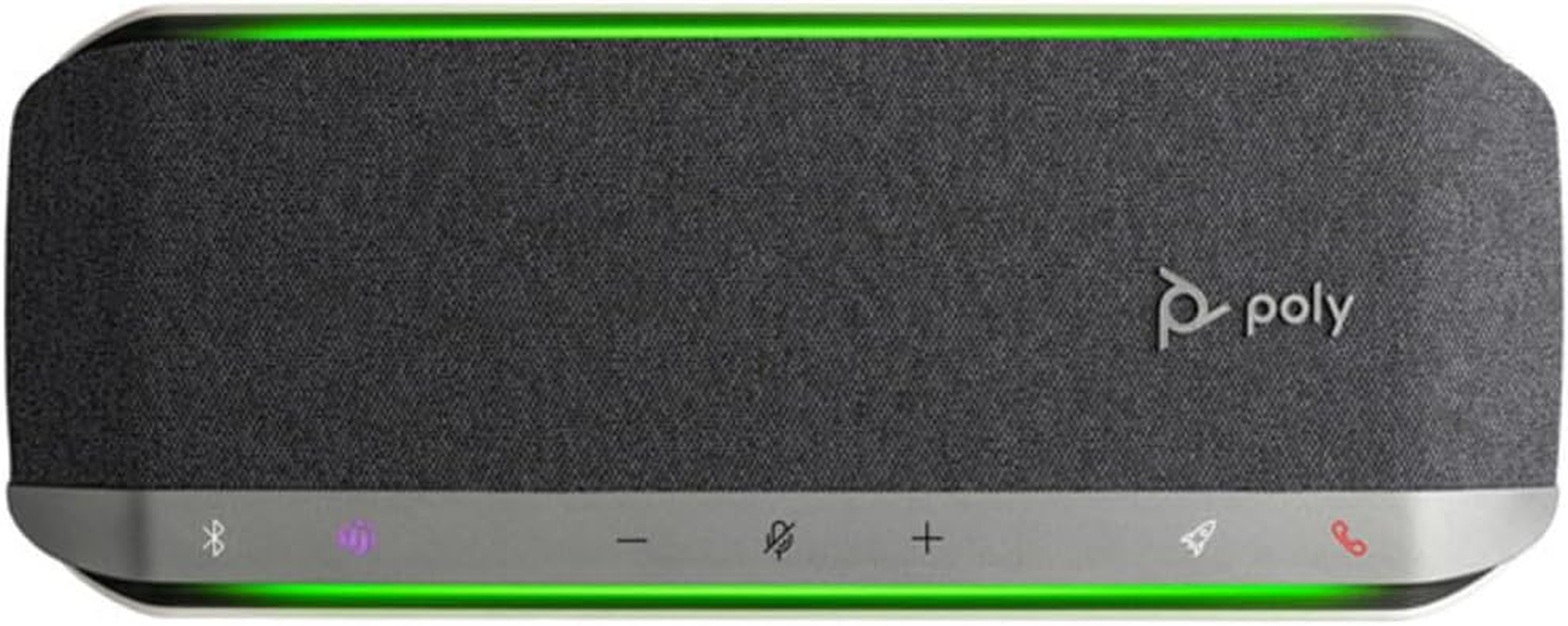 Poly - Sync 40+ Bluetooth Smart Speakerphone (Plantronics) - Flexible Work Spaces - Connect to Pc/Mac via Included BT600 Dongle & Smartphones via Bluetooth - Works with Teams (Certified), Zoom & More, Gray image number 2