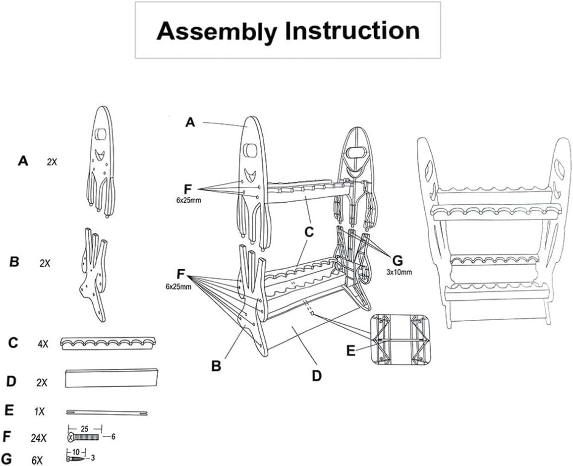 AIMALL Fishing Rod Rack Holder Stand &ndash; 16 Slots Vertical Storage for Sea Rods, Scoop Nets &ndash; ABS Foam Material, Freestanding Floor Display, 31.5X17.1X9.4In, Black image number 1
