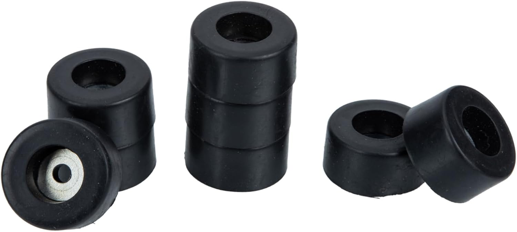 ELAYARD Speaker Spike Pads Rubber Floor Protectors 8Pcs 38X20Mm Anti-Vibration Base Pads for Amplifiers and Hifi Audio Equipment Suitable for Stage and Home Use Black image number 3