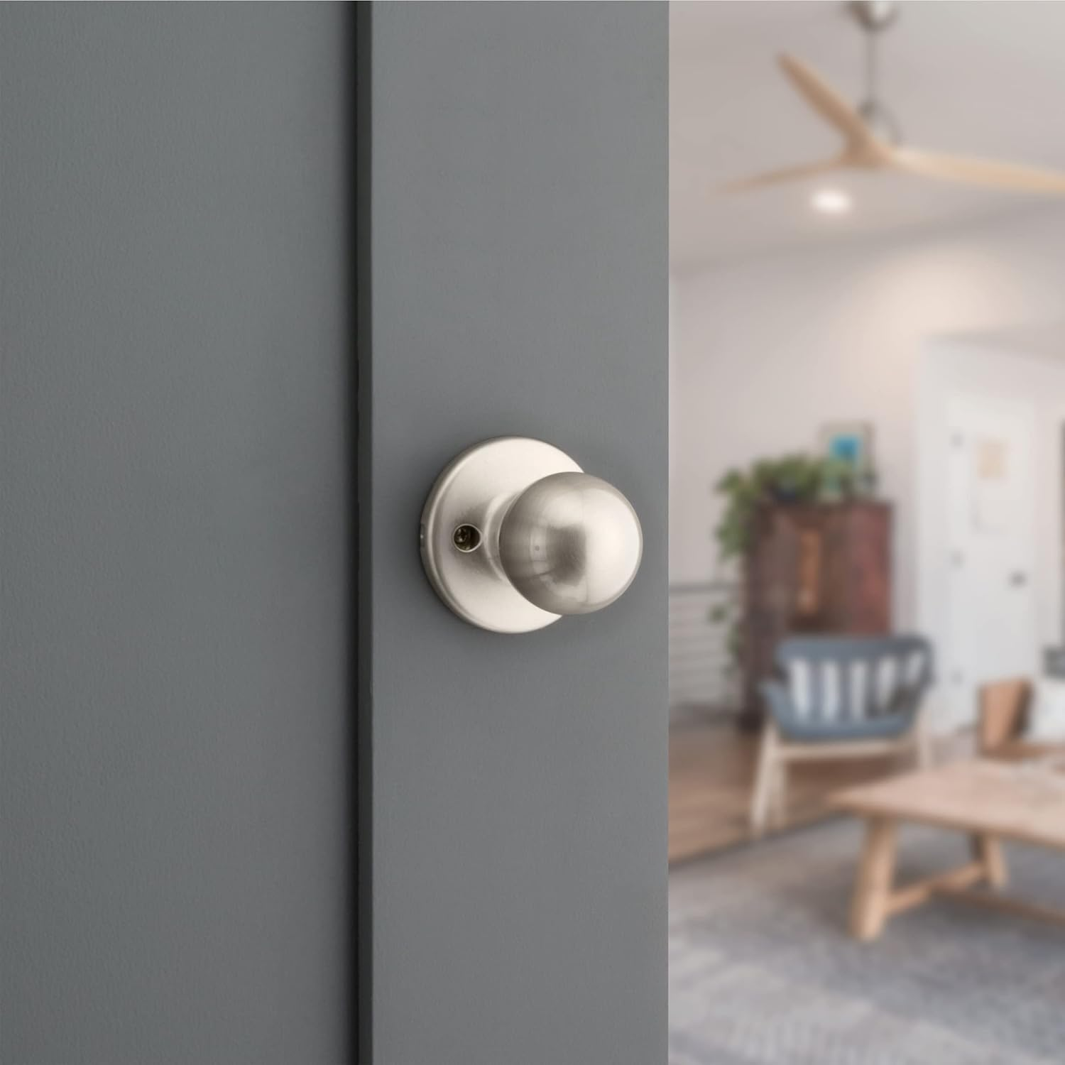 Kwikset Polo Half-Dummy Knob in Satin Nickel image number 6
