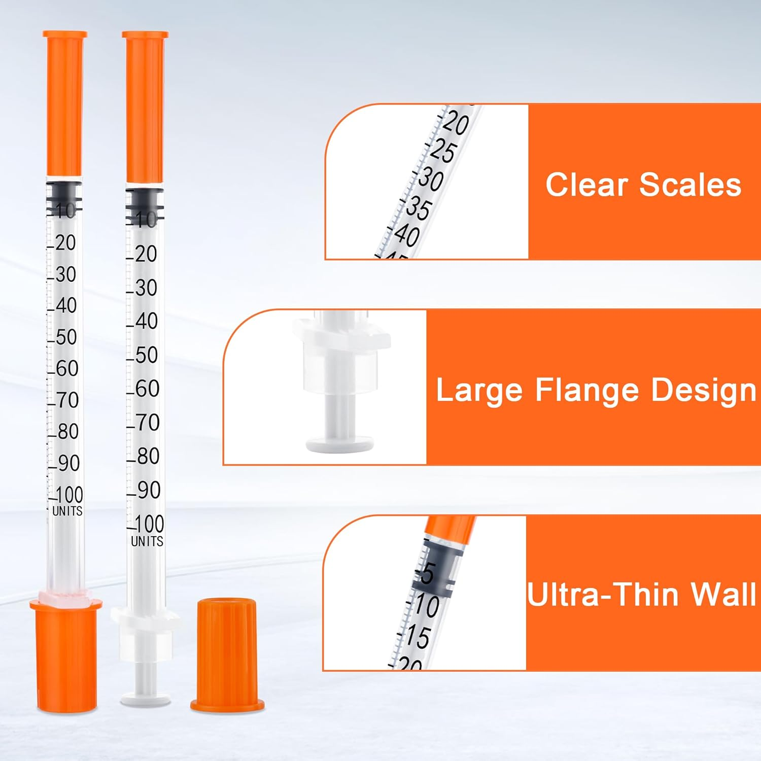 20Pack 1Ml/Cc Syringe with 31G 1/4 Inch(6Mm) Needle Lab Dispensing & Measuring Supplies, Individually Packaging image number 1