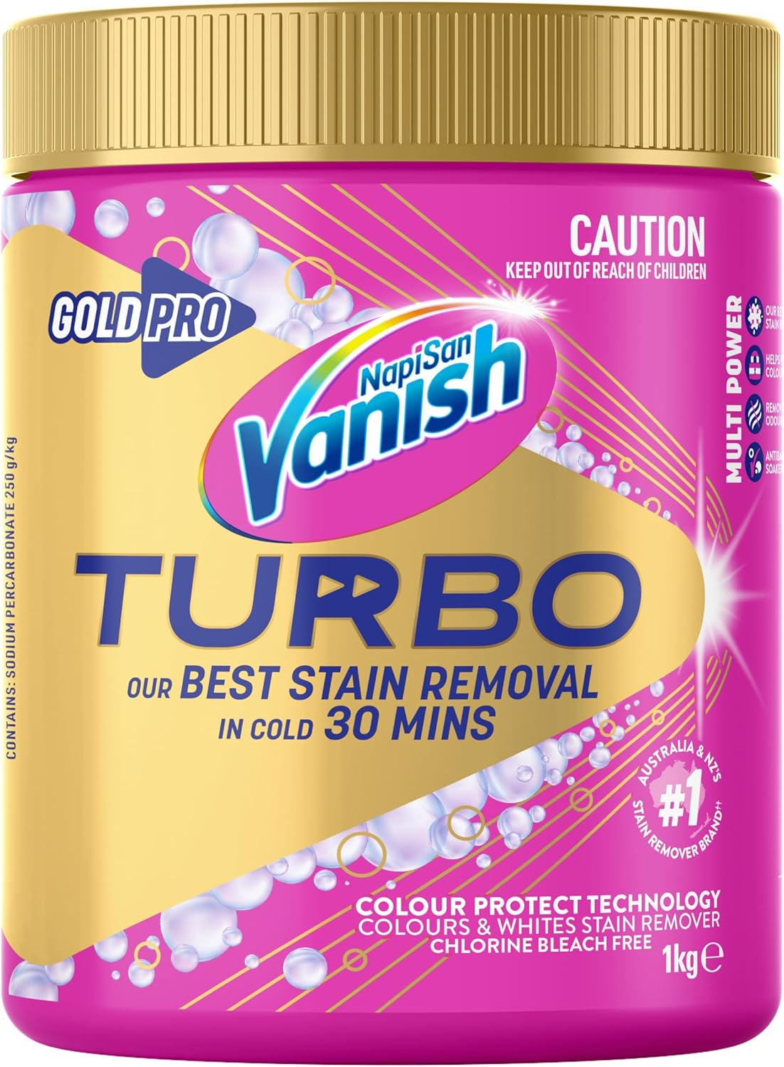 Vanish Napisan Gold Pro Turbo Oxi Action Stain Remover Powder 1Kg image number 5