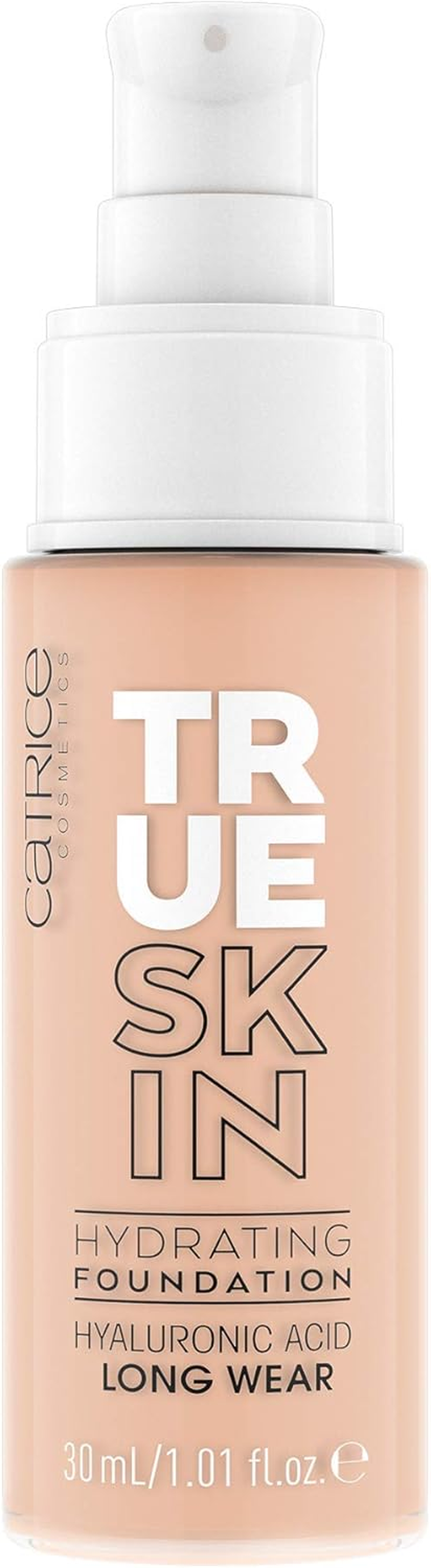 Catrice True Skin Hydrating Foundation, No. 010, Nude, Moisturising, Long-Lasting, Natural, Vegan, Alcohol-Free, Paraben-Free, No Microplastic Particles, Pack of 1 (30 Ml)