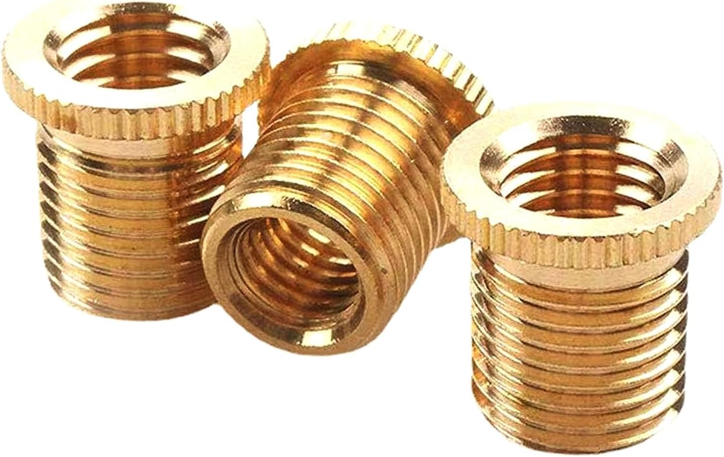 YIUIY M8X1.25, M10X1.25, M10X1.5 Shift Knob Adapters Gear Shifter Knob Thread Screw Adapter for 5 6 Speed Manual Automatic Vehicle Gold image number 1