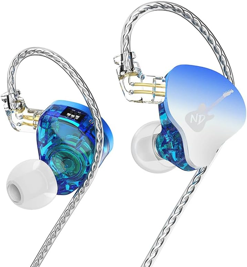 Hifi Kingdom DD3 10Mm Dual Cavity Dynamic Driver In-Ear Monitor ND Earbuds NO MIC Blue