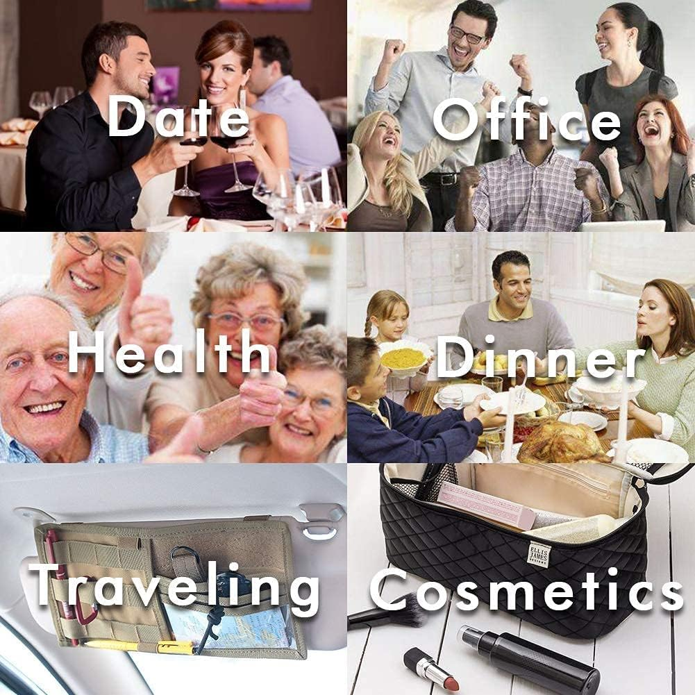 Toothpicks,Tooth Picks Flossers with Bristles,Double-Side Dental Picks,Plastic Toothpicks Disposable,Portable Package(40 Count&times;2Pack) image number 3