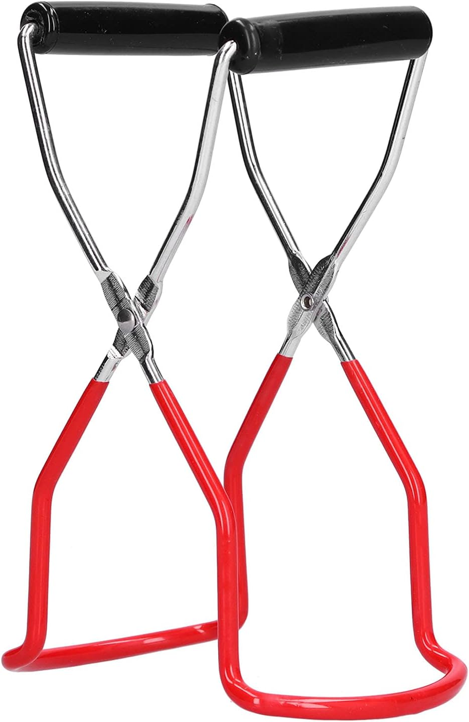 Canning Jar Lifter, Canning Supplies Stainless Steel Jar Gripping Pliers Canning Tongs with Grip Handle for Home Kitchen (Red) - Red image number 5