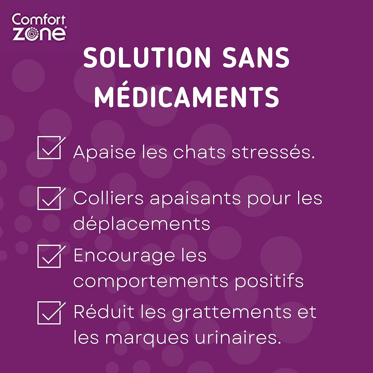 Pheromone Calming Collar for Cats Helps Them Feel Safe and Satisfied, Be Calm and Reduce Stress, Anxiety and Unwanted Behavior, Pack of 2 Collars image number 2