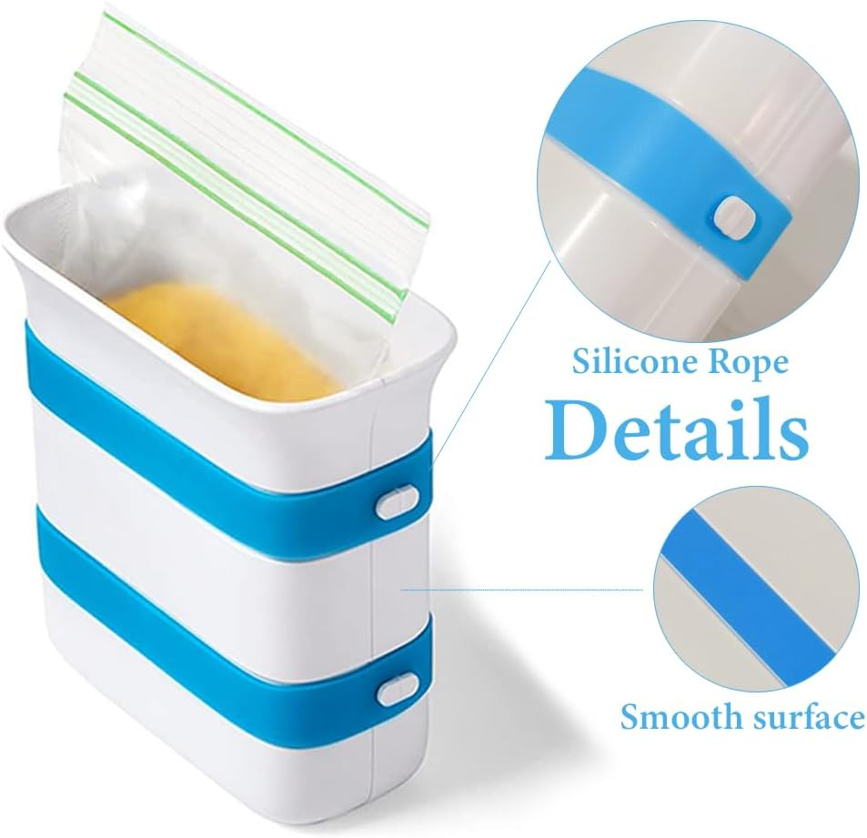 1 Pcs White Freeze up Freezer Food Maker, Upright Block Maker, 6 Cups, Meal Prep Bag Container to Freeze Soup and Leftovers, Gallon image number 1