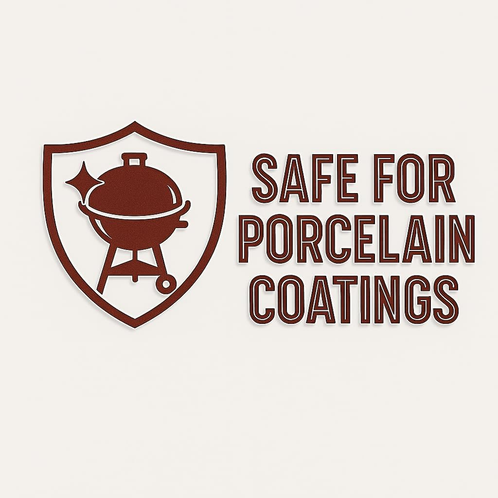 Lavalock Smok-N-Scrape Grill and Smoker Scraper, Residue Remover Cleaning Tool for Weber Kettle, Weber Smokey Mountain, UDS, WSM (Red Smoke-N-Scrape) image number 1