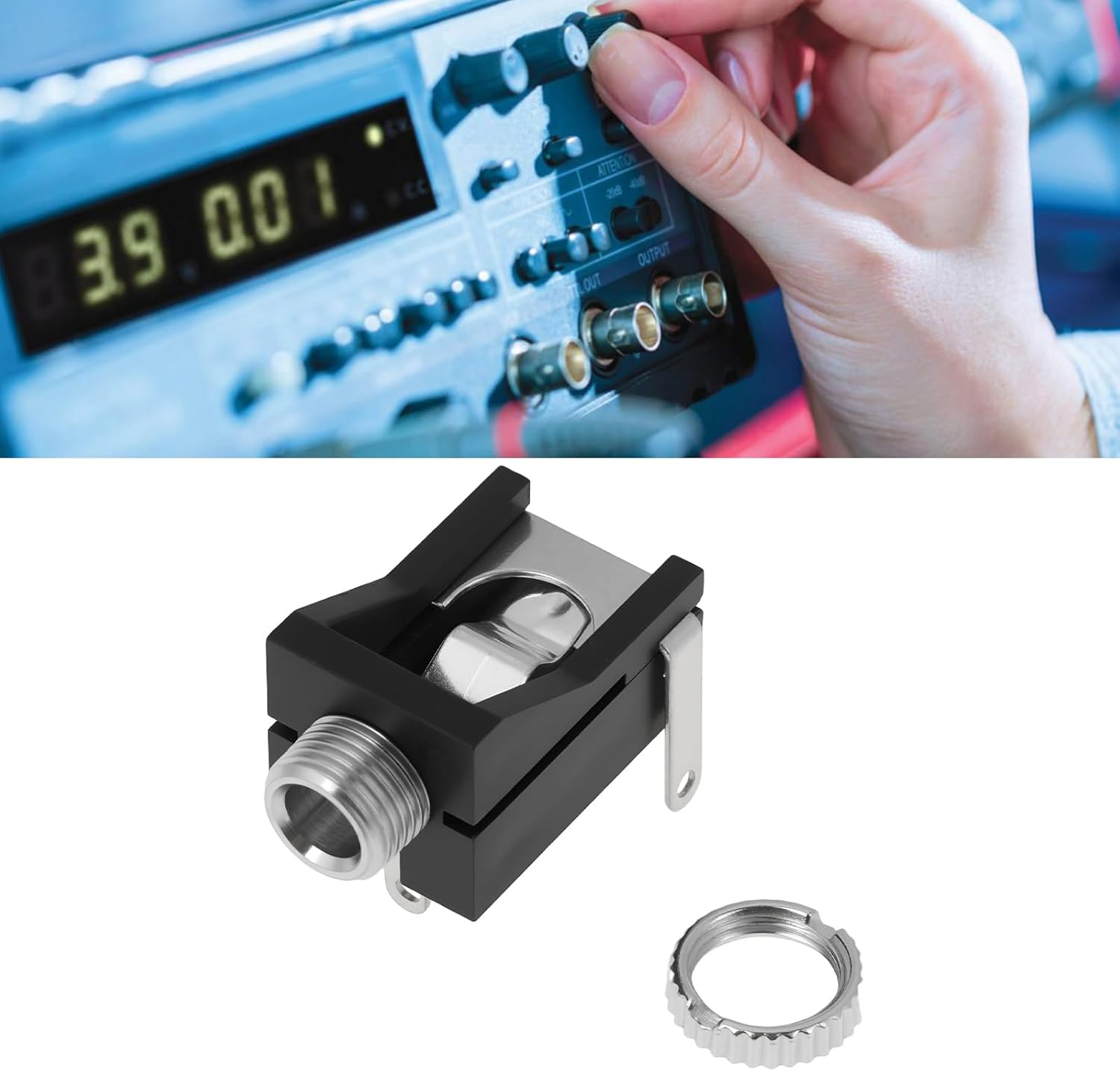 Emagtech 20Pcs 3.5MM 3Pin Female Audio Connector PJ302M Suitable for Audio Equipment Repair DIY Project Industrial and Professional Equipment image number 5