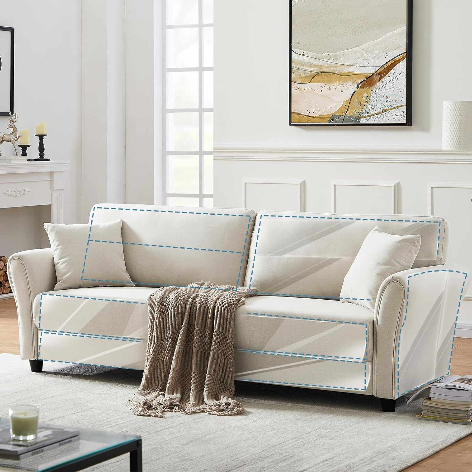 Cat Scratch Protection, 20 X 500 Cm Anti-Scratch Film, Sofa Transparent Scratch Protection Pad, Furniture Protector, Cat Furniture Protection, Scratch Pads for Furniture, Couch, Door, Wall, Scratch Repellent from Cats and Dogs image number 3