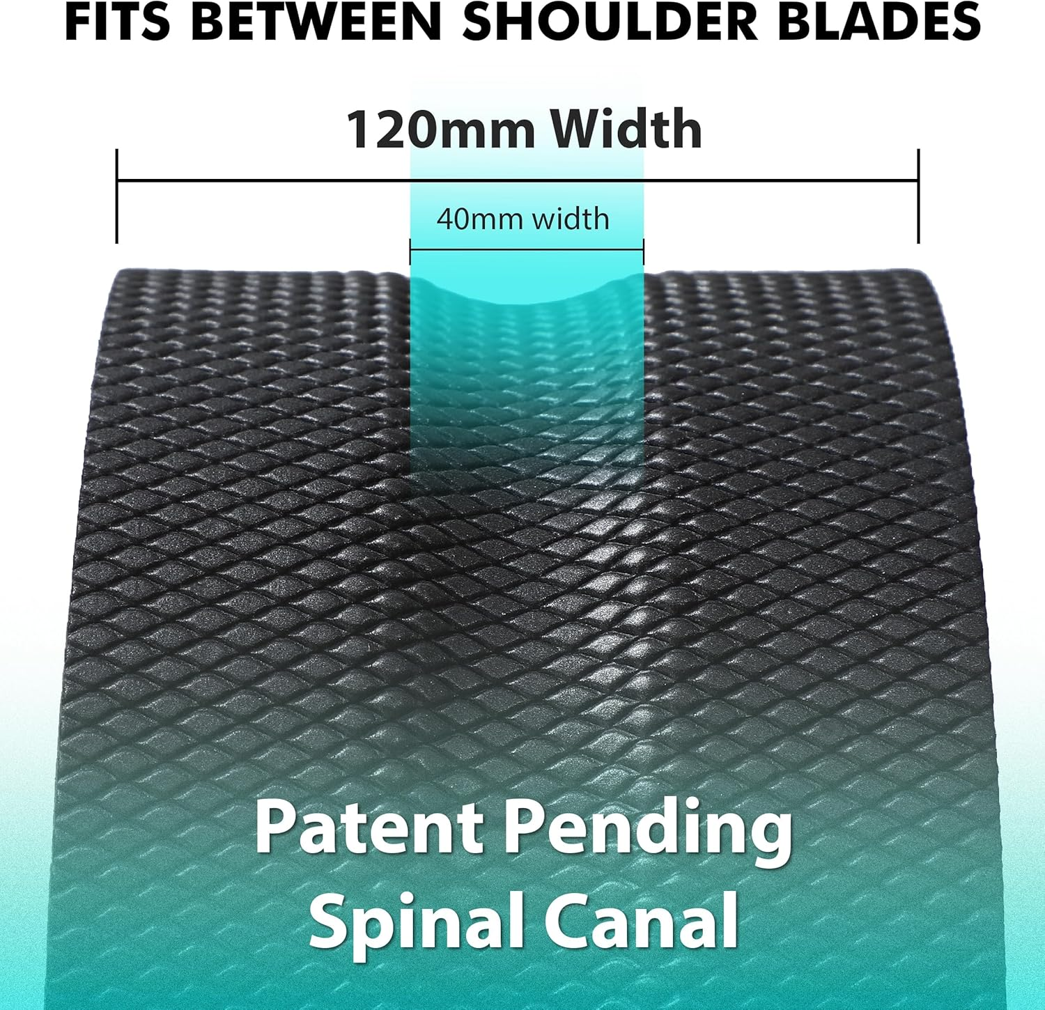 Back Roller Wheel- Foam Padded Back Stretcher Yoga Wheel with Center Spine Cradle-Back Pain & Stretching- Deep Tissue Massage Roller for Physical Therapy & Exercise image number 4
