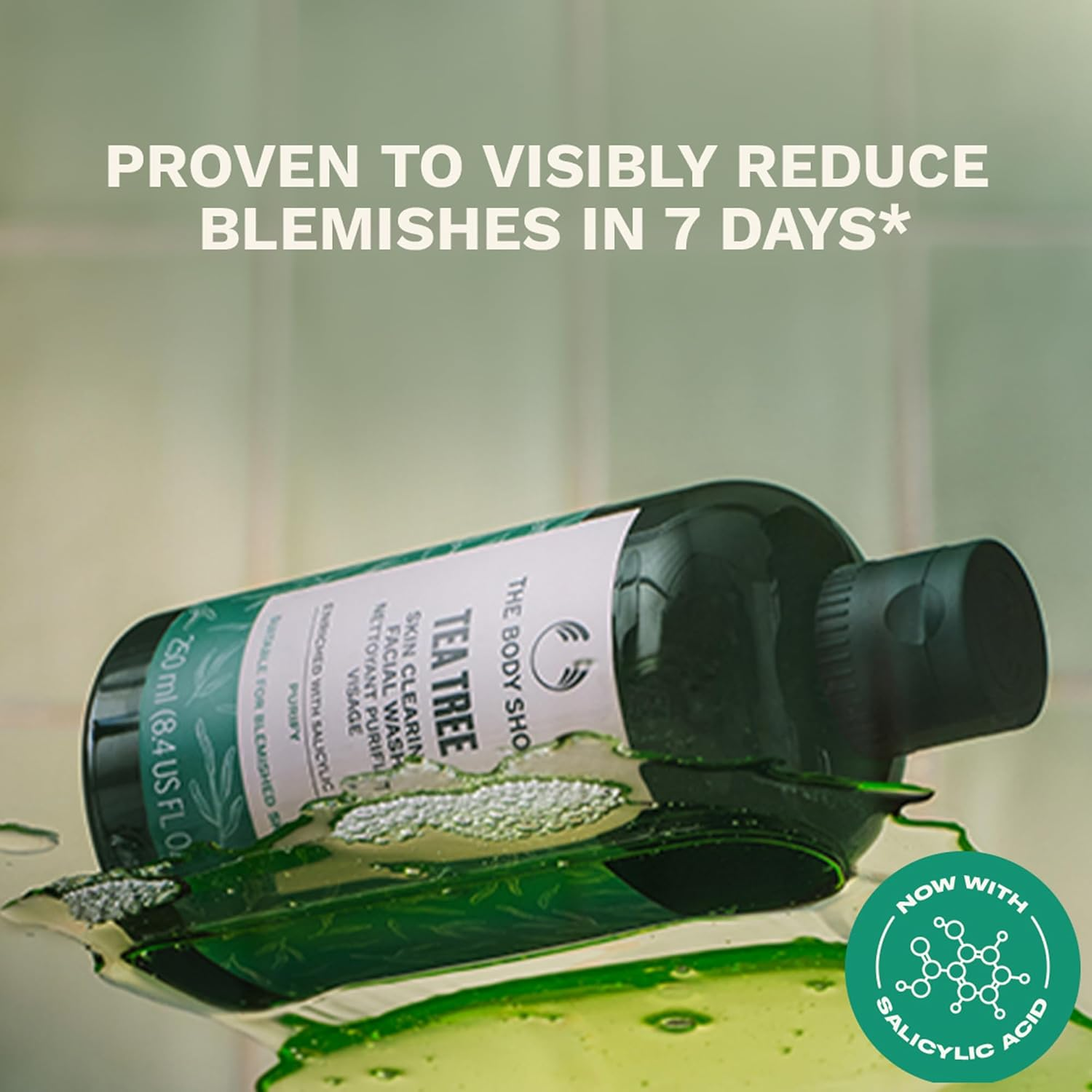 The Body Shop Tea Tree Skin Clearing Facial Wash &ndash; Purifying Vegan Face Wash for Oily, Blemished Skin &ndash; 8.4 Oz image number 2