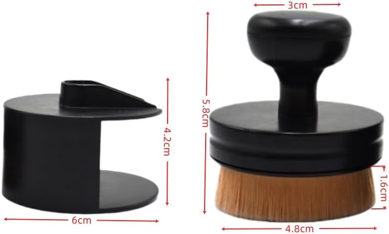 Auto Tire Brush, Portable Car Tire Brush with Seal Cover Design, High Density Soft Detailing Brush for Vehicles Tire Shine Polish Wax Applicator image number 2