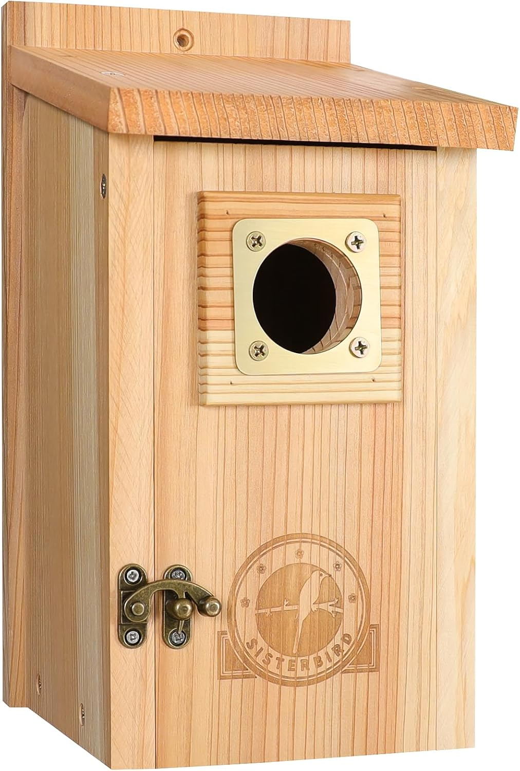 Bird Houses for outside Clearance with Copper Guard, Cedar Bird House Outdoor, Bluebird Finch Swallow Wren Chickadee image number 3